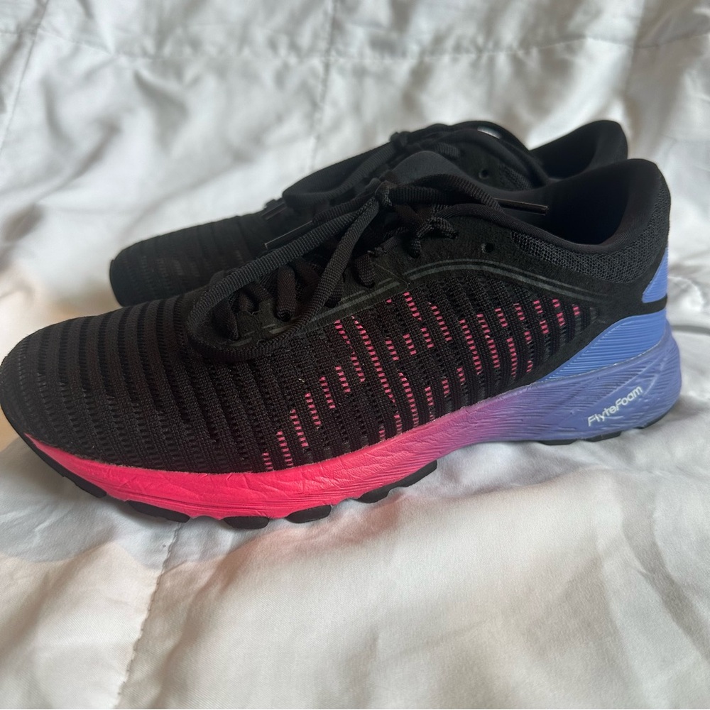 ASICS DynaFlyte 2 Women’s Running Shoes Size 7.5 Black/Hot Pink/Persian Jewel